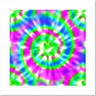 Tie Dye Psychedelic Rainbow Posters and Art